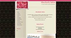 Desktop Screenshot of absolutelysalon.com